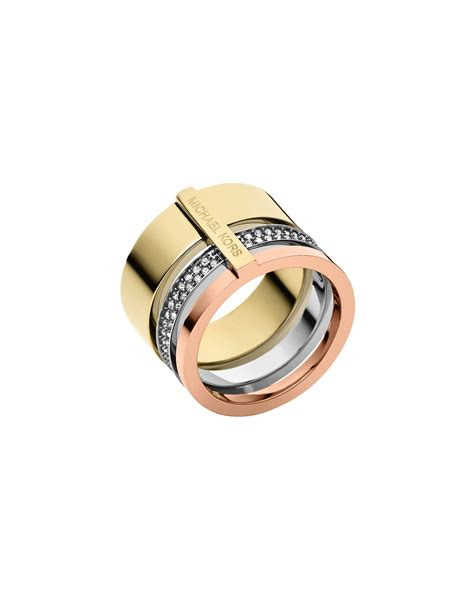 michael kors tricolor ring|michael kors men's ring.